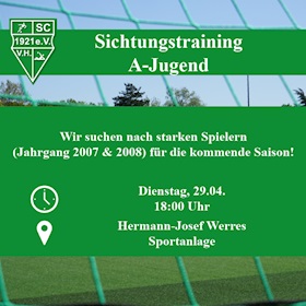 Sichtungstraining A-Jugend