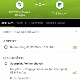 Endspurt für die erste Mannschaft